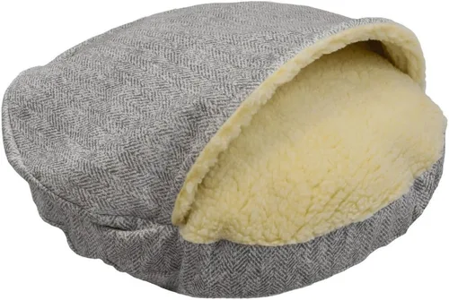 Vista 10 de Snoozer Cama Ortopédica de Lujo Estilo Cueva para Mascotas, Pequeña, Antracita For small sized pets, Removable washable cover, Calming covered dog