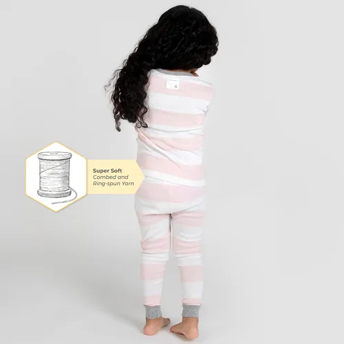 Vista 5 de Burt's Bees Baby - Pijama de camiseta de manga corta y shorts para bebé niña