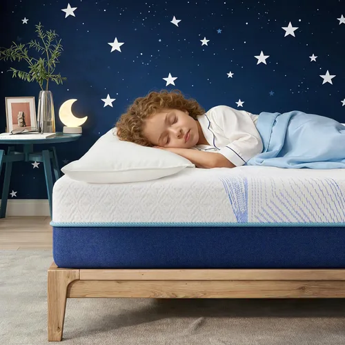Vista 15 de Colchón Tamaño Twin, Colchón de Espuma Viscoelástica con Gel de 6 Pulgadas para Noches de Sueño Fresco y Alivio de Presión, Colchón de Firmeza Media