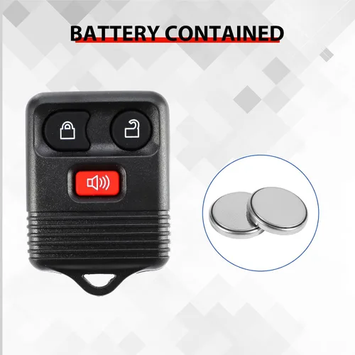 Vista 4 de 2 paquetes de 3 botones llavero de repuesto de entrada sin llave remota compatible con Ford F150 F250 F350 Escape Expedition Explorer Ranger Mazda