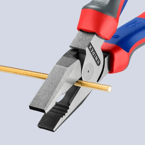 Vista 7 de KNIPEX Herramientas - Alicates combinados de alto apalancamiento, multicomponente (202200), 8 pulgadas