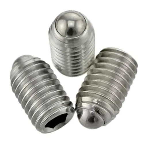 Vista 2 de Tornillos de agarre de punta de bola de resorte hexagonal de acero inoxidable M3 x 0.236 in 20pcs