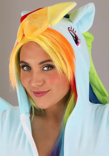 Vista 5 de Disfraz de talla grande para mujer Rainbow Dash de My Little Pony Multicolor