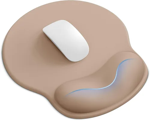 Vista 24 de Alfombrilla de mouse con reposamuñecas, ergonómicas para escritorio, alfombrilla de mouse antideslizante para oficina con soporte de muñeca de gel