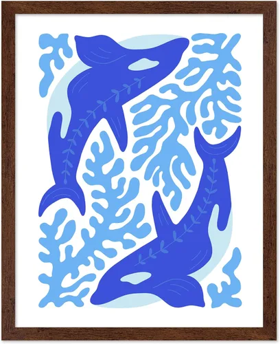 Vista 12 de Poster Master Fish Poster - Retro Aquatic Print - Marine Life Art - Groovy Fish Design - Abstract Artwork - Chic Boho Decor - Sea Design - Ocean or