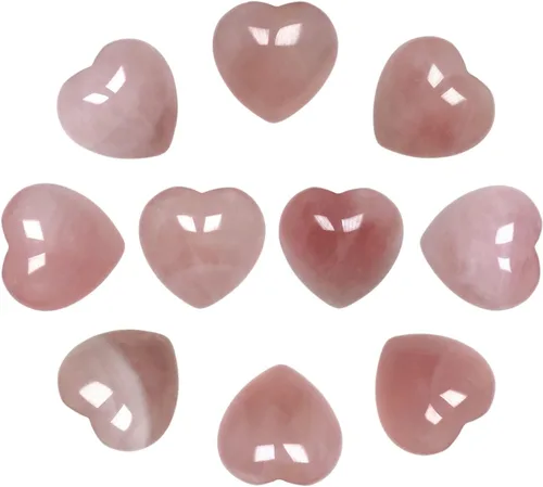 Vista 6 de 10 unidades de corazones de cristal de sodalita natural de 1 pulgada tallados a granel, piedras preciosas pulidas para preocupaciones en el bolsillo