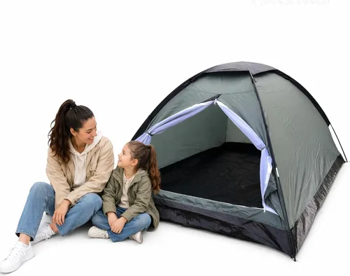 Vista 8 de XL Camping Tent 1/2 Person Small Tents Lightweight Waterproof Adult Compact Outdoor Shelter for Hiking,Fishing,Beach - Durable Tents for