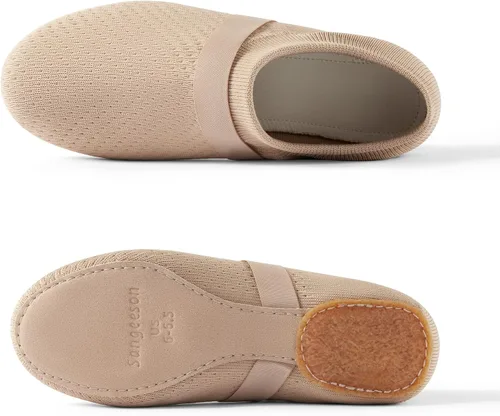 Vista 4 de SANGEESON Zapatos de baile sin cordones para mujer y hombre