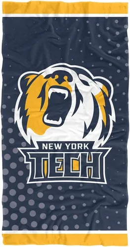 Vista 85 de LOGOVISION Manta Abilene Christian University, 30x60 Logo Dots CottonFront/PolyBackBeachTowel