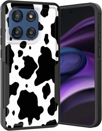 Vista 43 de para Moto G Play 4G 2024, funda de dos capas híbrida resistente y a prueba de golpes, PC duro + silicona suave protectora para Motorola Moto G Play