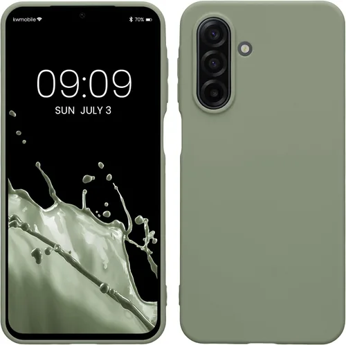 Vista 144 de kwmobile Funda compatible con Samsung Galaxy A12 - Funda protectora de silicona TPU suave y delgada - Azul Báltico
