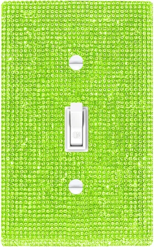 Vista 26 de Placa decorativa de interruptor de luz con diamantes de imitación brillantes en rosa y plata, cubierta de placa de pared con diamantes de imitación