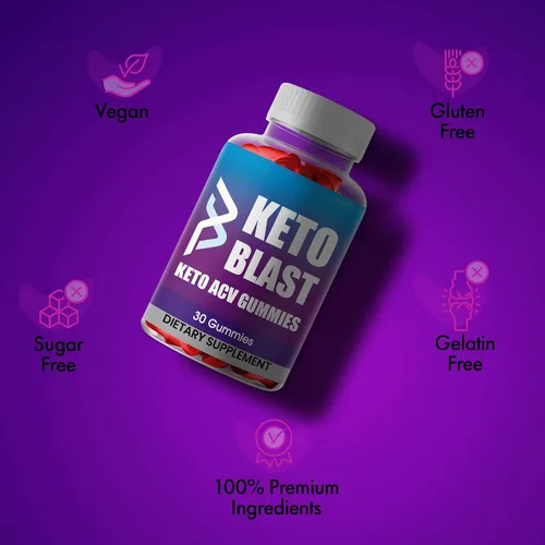 Vista 5 de Paquete de 2 gomitas Keto Blast, máxima fuerza, gomitas Keto Blast original, fórmula avanzada, suministro de 2 meses