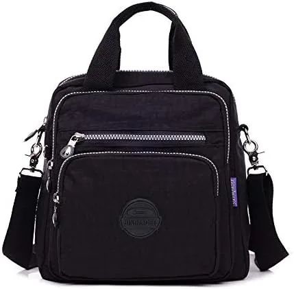 Vista 2 de Bolso cruzado de nailon impermeable para mujer, mochila casual duradera