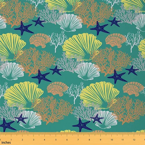 Vista 31 de Tela de lunares por yarda, tela de decoración de puntos redondos para suministros de costura, telas de estilo moderno y simple para tapicería y Azul