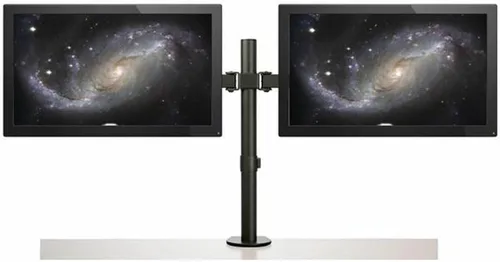 Vista 4 de StarTech.com Brazo de monitor dual para montaje en escritorio, abrazadera de escritorio/ojal, soporte de monitor VESA para pantallas de hasta 32