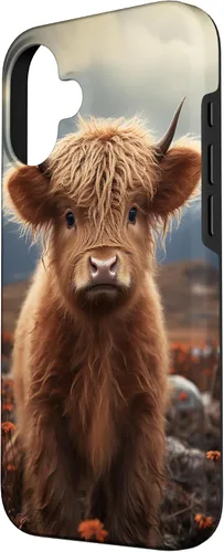 Vista 2 de Funda Highland Cow para iPhone 16