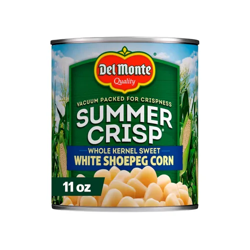 Vista 5 de Del Monte Summer Crisp Maíz de Granos Enteros Dorado y Blanco, 11 onzas, 12