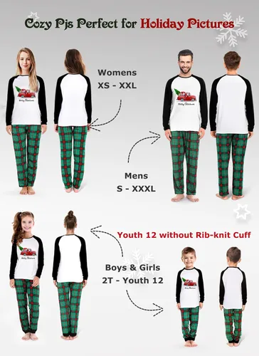Vista 2 de Pijamas de Navidad familiares a juego, pijamas navideñas para familia o parejas