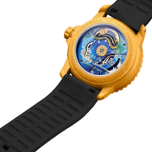 Vista 2 de Ocdin Correa de reloj de 0.866 in de repuesto para Blancpain X Swatch con llave hexagonal de liberación rápida de silicona compatible con Bioceramic