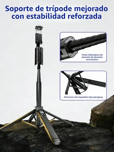 Vista 8 de Trípode de seguimiento automático mejorado 2026 para iPhone Selfie Stick
