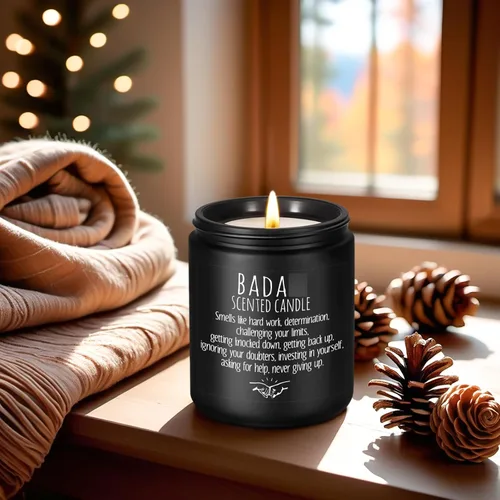Vista 6 de LEADO Vela perfumada, regalos de felicitación, velas inspiradoras para mujeres, hombres, amigos, nuevo trabajo, promoción, regalos de sobriedad