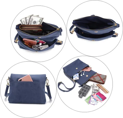 Vista 4 de Gladdon Bolsos cruzados para mujer, bolso cruzado de hombro