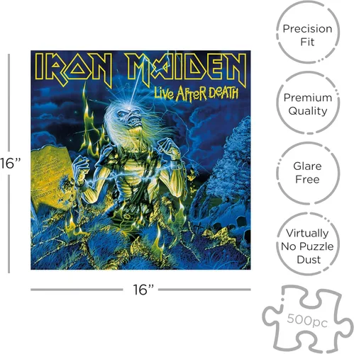 Vista 7 de RockSaws Iron Maiden Live After Death - Rompecabezas de 500 piezas