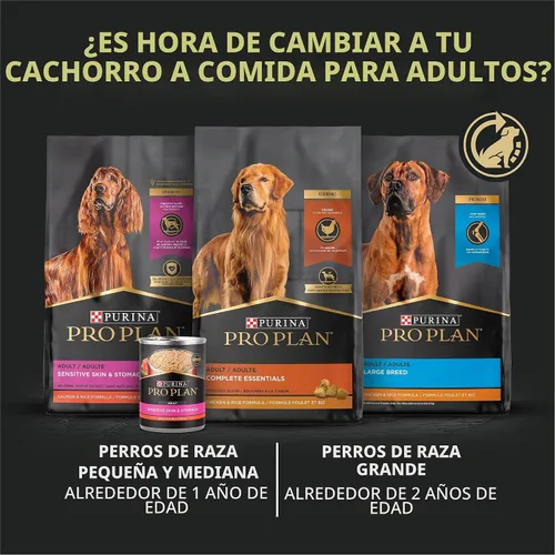 Vista 8 de Purina Pro Plan Alimento seco para cachorros con alto contenido de proteínas, fórmula de pollo y arroz, bolsa de 6 libras