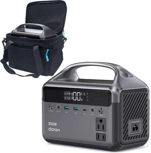 Vista 8 de Estación de energía portátil LiFePO4 de 28,000 mAh, batería de 100 W (pico de 200 W) banco de energía solar, cargador portátil pequeño generador