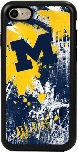 Vista 16 de Guard Dog NCAA - Funda híbrida para iPhone 7/8/SE Paulson Designs, color negro