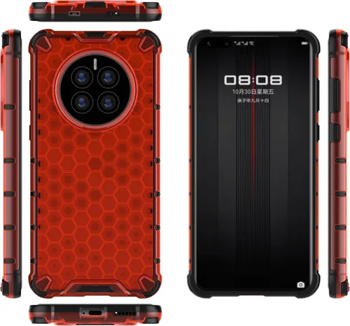 Vista 63 de Pzwoxukhov Funda compatible con Huawei Nova 3i, compatible con Huawei P Smart+ 2018 Honeycomb Anti-Drop Shock-Absorbing Case Negro
