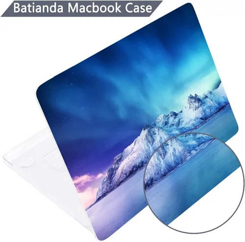 Vista 5 de Batianda Funda para MacBook Air de 15 pulgadas 2024 M3 2023 M2 modelo A3114/A2941, carcasa rígida de plástico de diseño único, cubierta de teclado