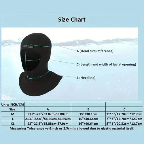 Vista 2 de Traje de neopreno con capucha de buceo para hombres y mujeres, buceo, esnórquel, kayak, natación, vela, piragüismo, surf, deportes acuáticos