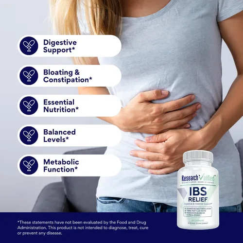 Vista 4 de Research Verified Alivio del SII - Enzimas Digestivas Naturales, BioPerine -360 Cápsulas - 6 Botellas