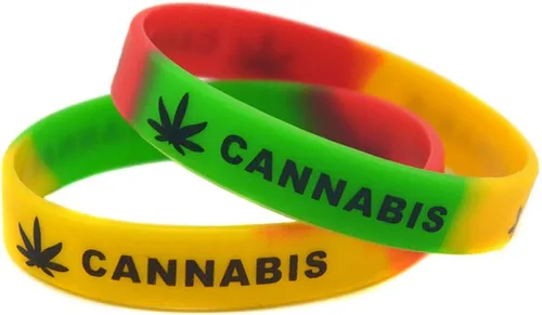 Vista 3 de Pulseras de silicona de 420 hojas Pulsera de goma