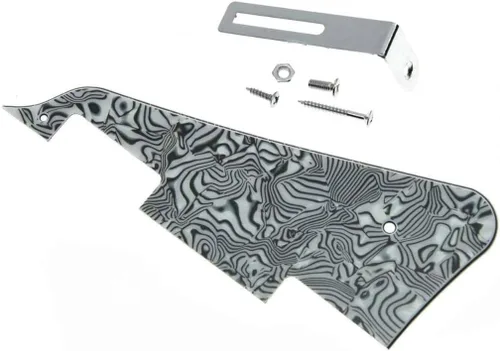 Vista 35 de Dopro Golpeador de guitarra LP con perla de abalone y soporte negro para Epi Les Paul