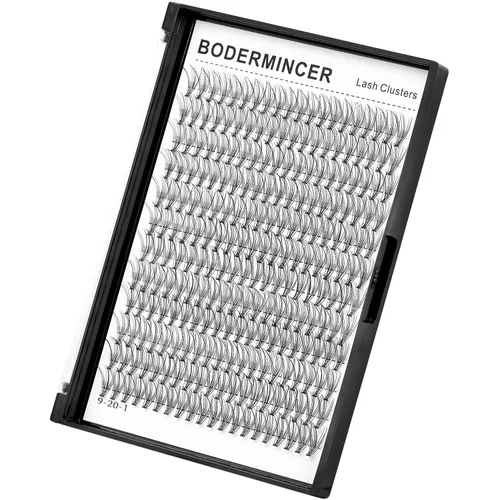 Vista 14 de Bodermincer 7D/10D/20D/30D/40D/50D/60D/80D/100D Rizo D, 240 unidades, extensiones de pestañas postizas, individuales y en racimo, pestañas falsas