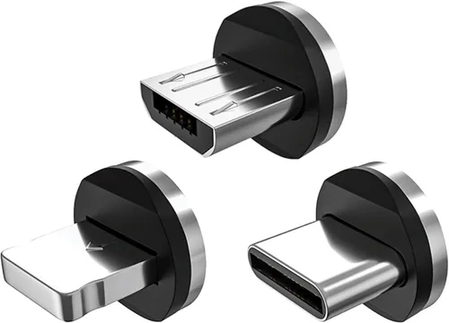 Vista 7 de Statik Conector magnético USB-C para cable de carga magnético, paquete de 3 adaptadores USB-C para cargador de cable, se ajusta fácilmente en su