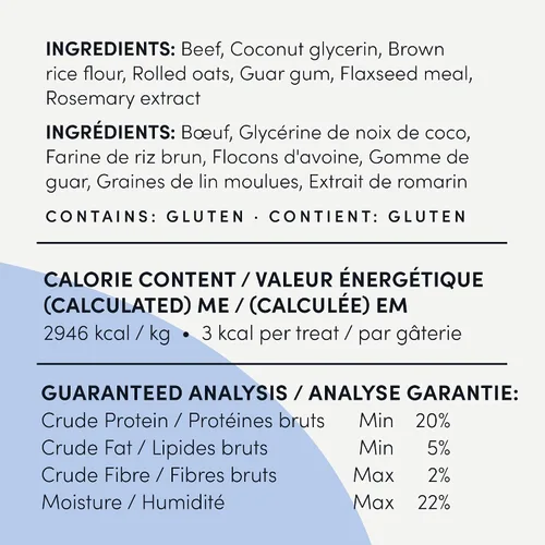 Vista 8 de Crumps' Naturals Mini entrenadores de carne de res semi húmeda 4.7oz