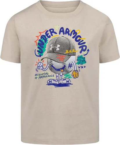 Vista 26 de Under Armour Camiseta de manga corta con gráfico de béisbol para niño Áspero atómico
