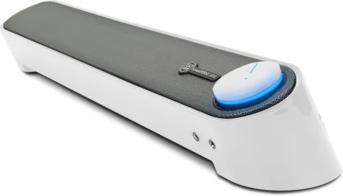 Vista 11 de SonaVERSE UBR barra altavoz para computadora de escritorio con conectores para audífonos y micrófono de fácil acceso por GOgroove, con alimentación