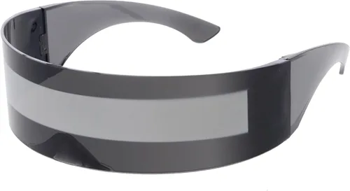 Vista 2 de zeroUV – Anteojos de sol diseño futurista., negro, Unitalla