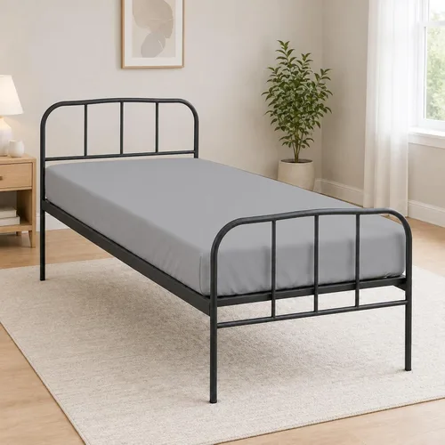 Vista 18 de Sábana bajera ajustable de tamaño para catre de 30" x 75", 100% algodón egipcio, perfecta para literas de campamento/casas rodantes/camas de Gris
