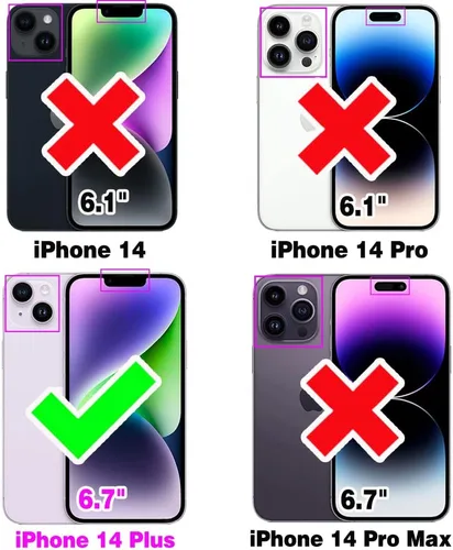 Vista 2 de Asuwish Funda para iPhone 14 Plus de 6.7 pulgadas con protector de pantalla híbrida con bonito diseño de mármol, a prueba de golpes, cuerpo