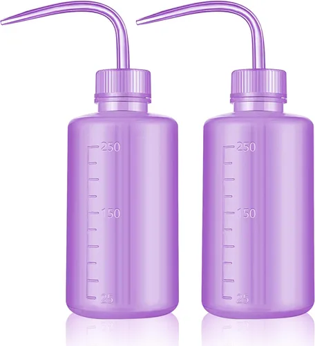 Vista 8 de Botella de Lavado 2 piezas 250ml/8oz Herramientas de Riego de Seguridad, Plástico Económico de Compresión para Lavado y Limpieza con Boca Estrecha