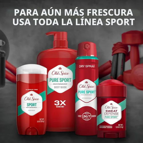 Vista 9 de Old Spice Desodorante sin aluminio para hombres, alta resistencia, protección del sudor 24/7 y protección contra olores, frescura 24/7 y aroma