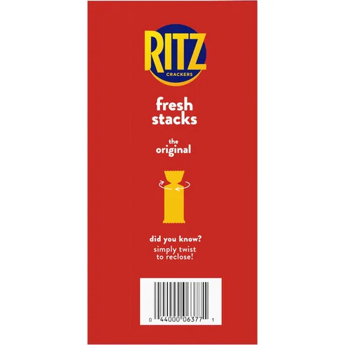 Vista 16 de RITZ Fresh Stacks galletas originales, tamaño fiesta, 16 paquetes