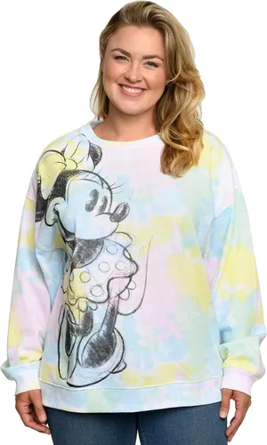 Vista 2 de Disney Sudadera de Minnie Mouse para mujer talla grande ligera de forro polar