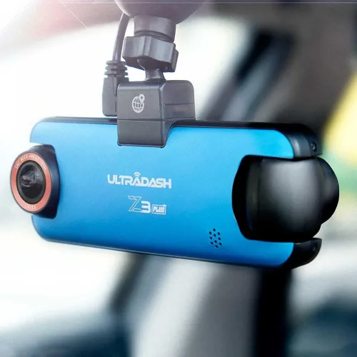 Vista 7 de UltraDash Z3+ Commercial Edition - Cámara de tablero de doble lente para viaje compartido, taxi, camión, ambulancia, policía, conductores